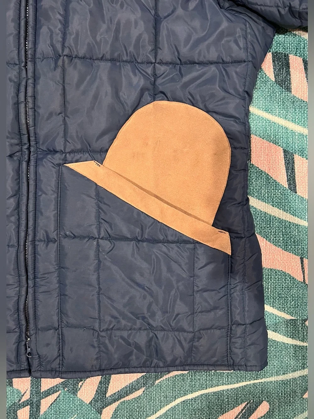 Vintage Bob Allen Gun Club Quilted Dual Zip Puffer Coat Jacket